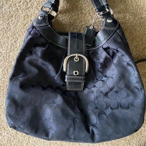 Authentic Black Coach Large Shoulder Bag